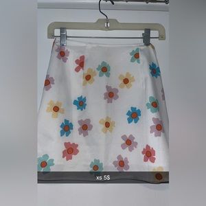 floral skirt